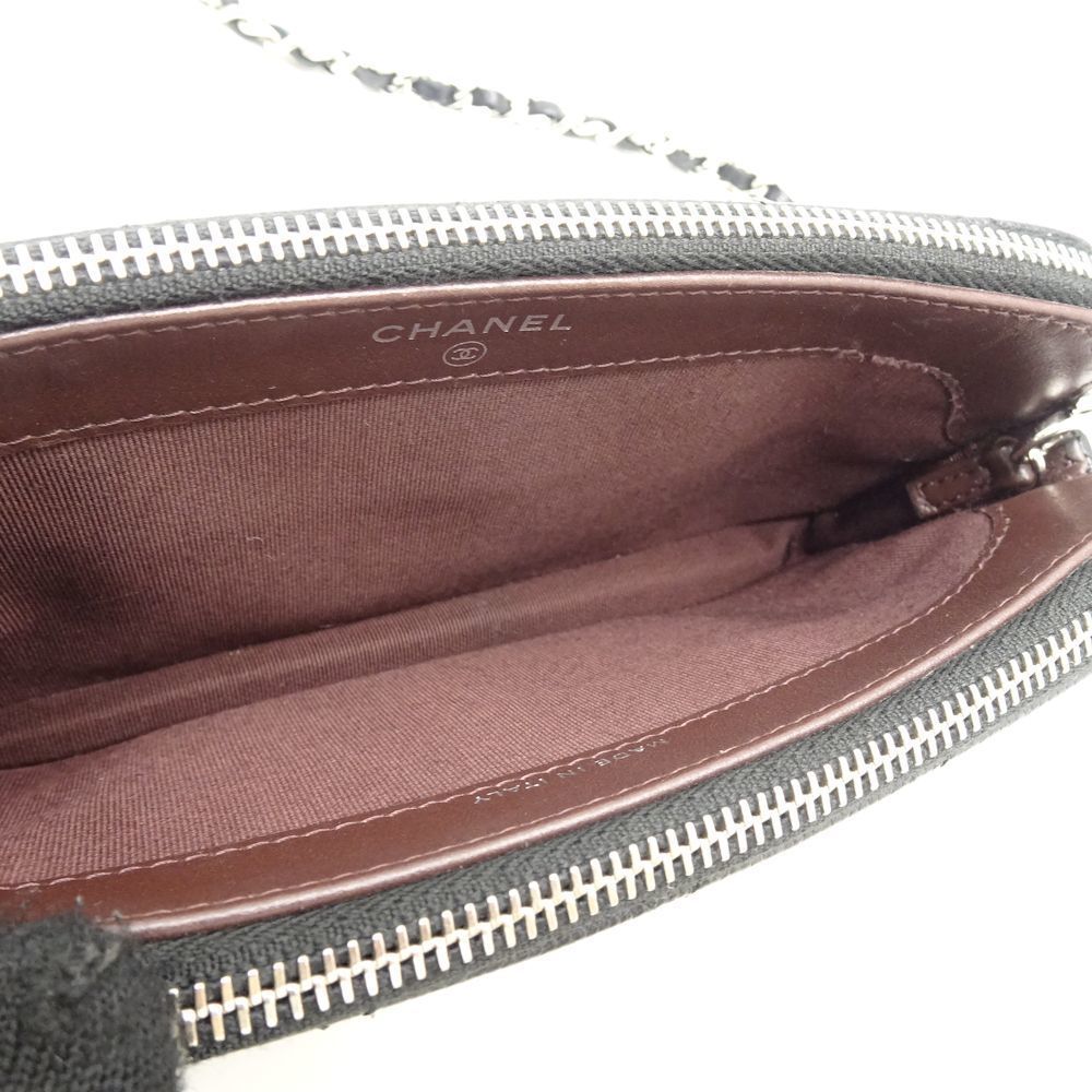 Chanel Matelasse Chain Wallet Diagonal Soft Caviar Skin Black - Picture 6 of 6